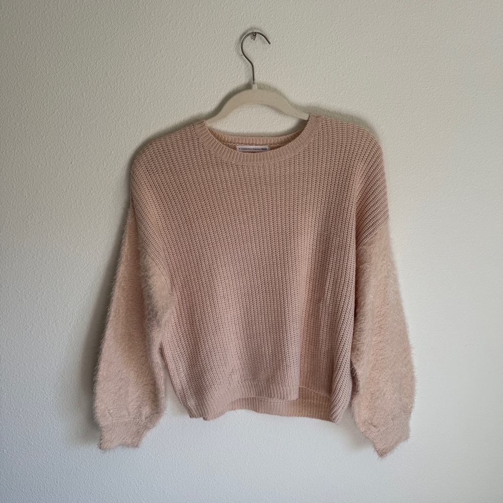 Blush Pink Lightweight Knit Sweater